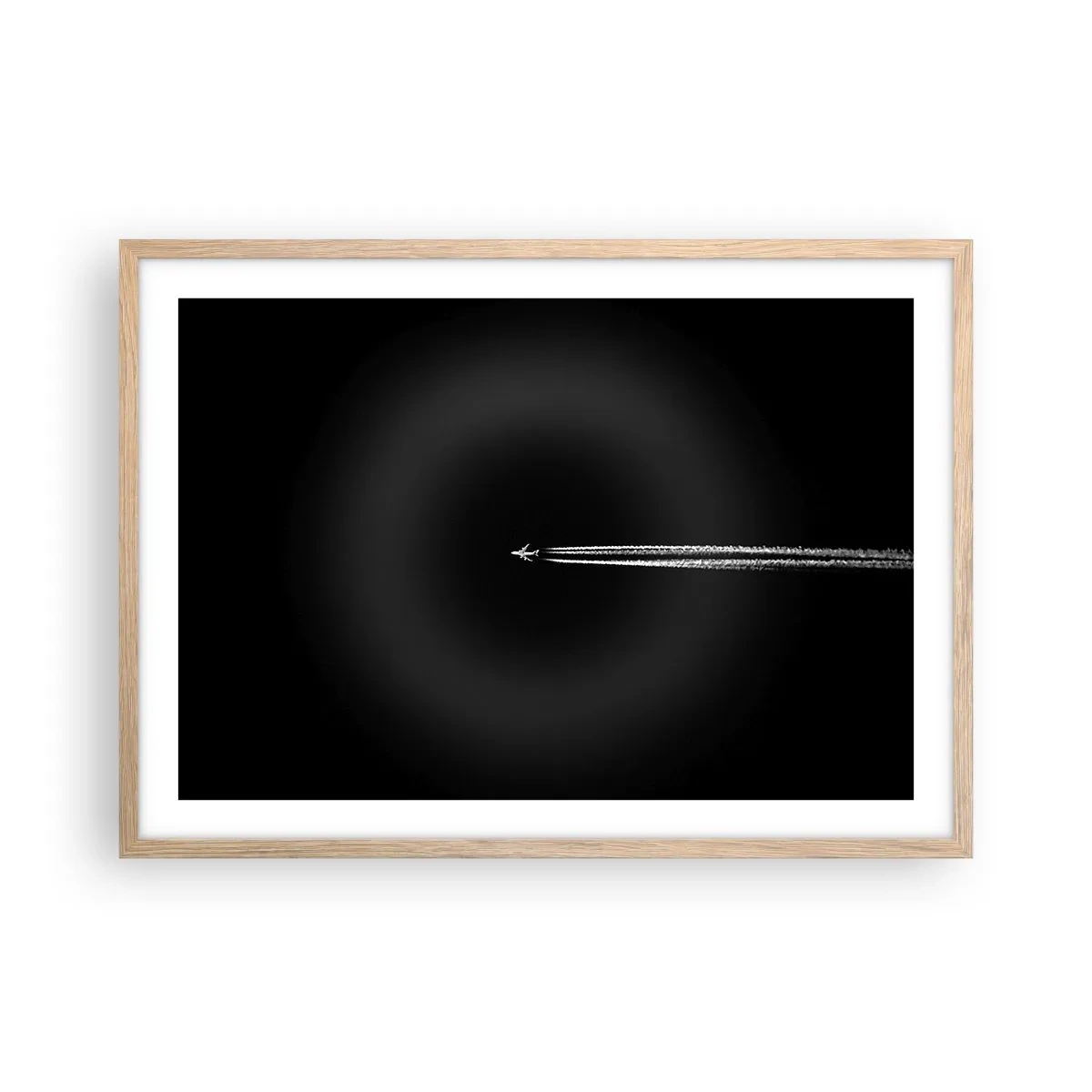 Poster în ramă de stejar deschis - Într-o altă dimensiune - 70x50 cm