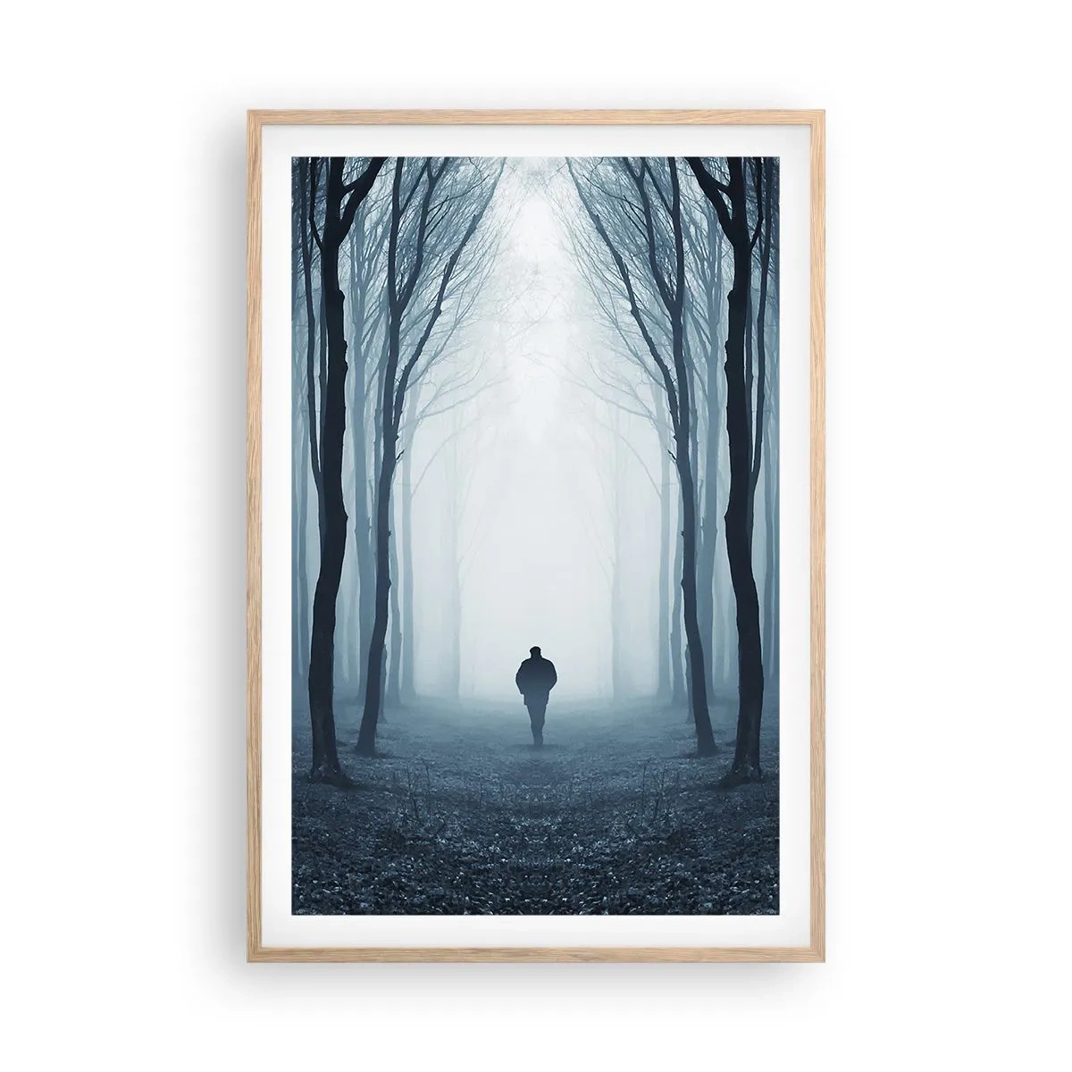 Poster în ramă de stejar deschis - Și totul este simplu și clar - 61x91 cm