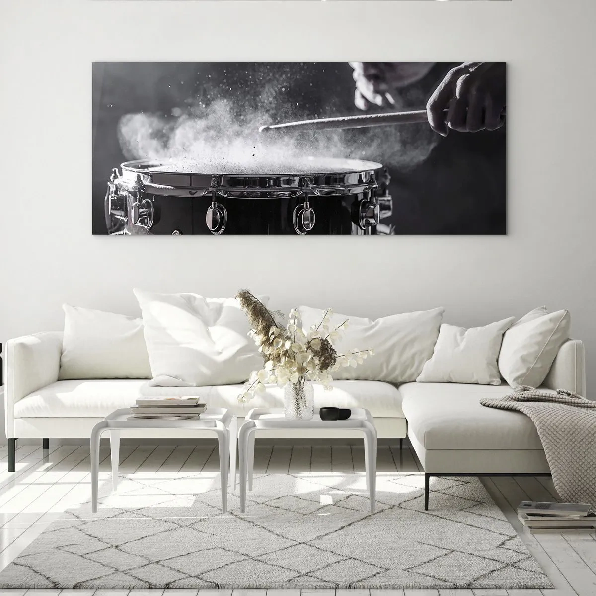 Tablou pe sticlă - Pulsul muzicii - 120x50 cm