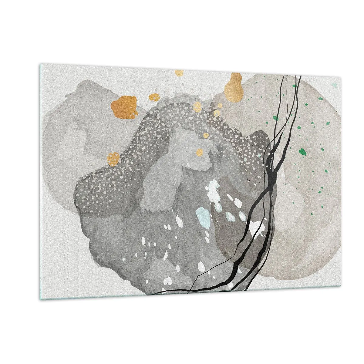 Tablou pe sticlă - Compoziție organică - 120x80 cm