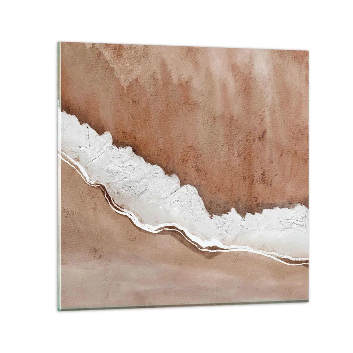 Tablou pe sticlă - În culorile pământului - 70x70 cm