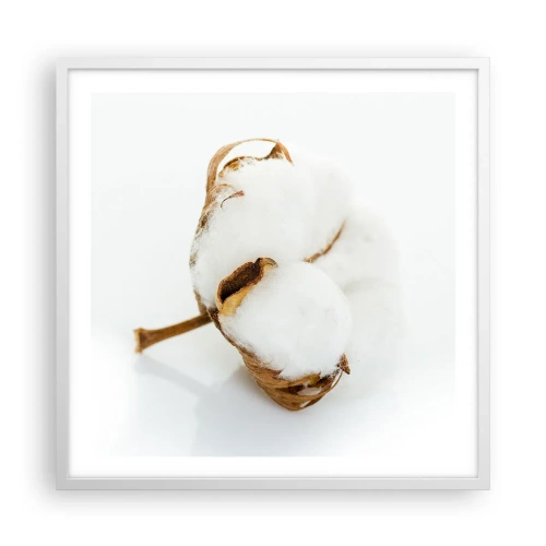 Poster în ramă albă - Moale prin natură - 60x60 cm