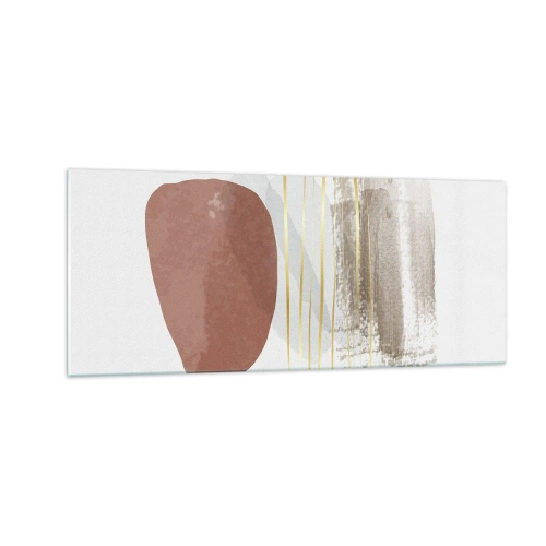 Tablou pe sticlă - Colonadă abstractă - 100x40 cm
