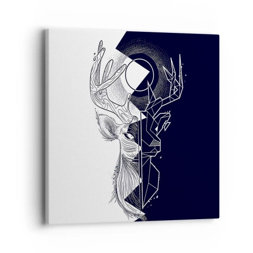 Tablou pe pânză - Lupta și unitatea contrariilor - 40x40 cm