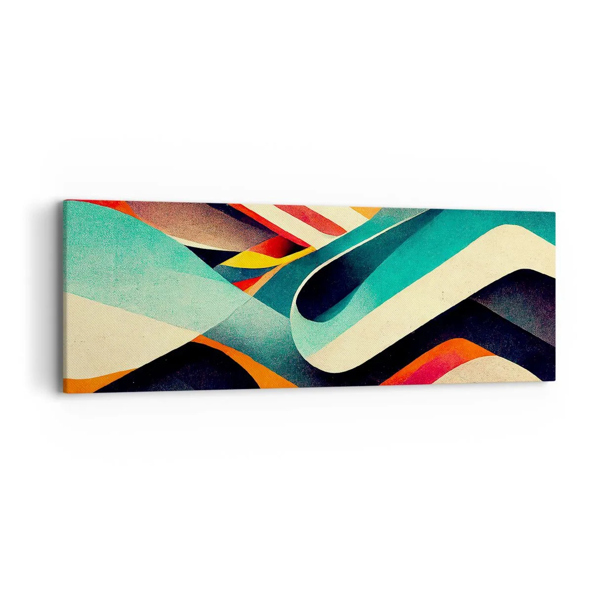 Tablou pe pânză - Compoziție intensă - 90x30 cm