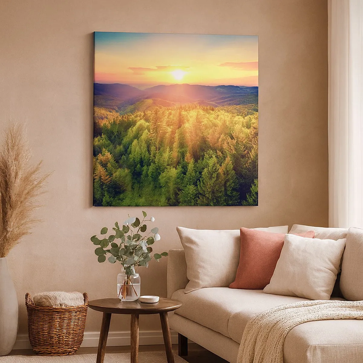 Tablou pe pânză - Vârfuri și culmi - 30x30 cm