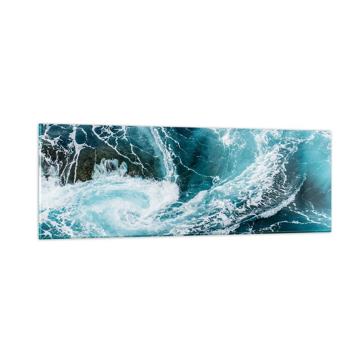 Tablou pe sticlă - Poarta spre interiorul Pământului - 90x30 cm