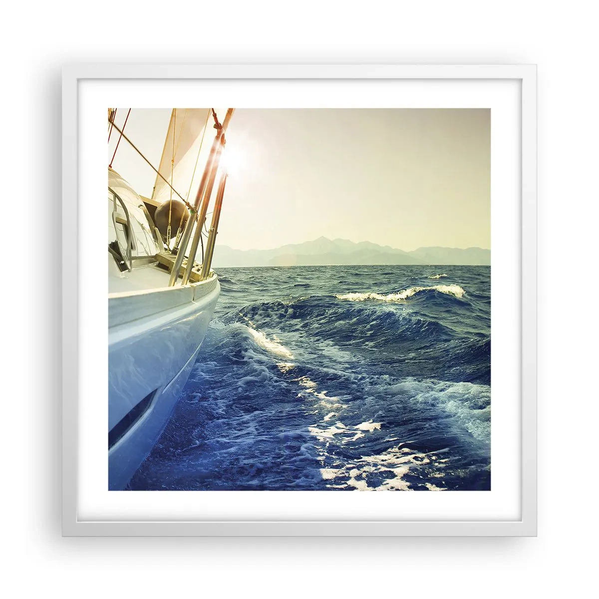 Poster în ramă albă - După aventură - 50x50 cm