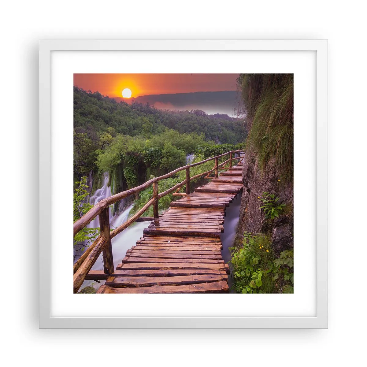 Poster în ramă albă - Frumusețe de necrezut - 40x40 cm