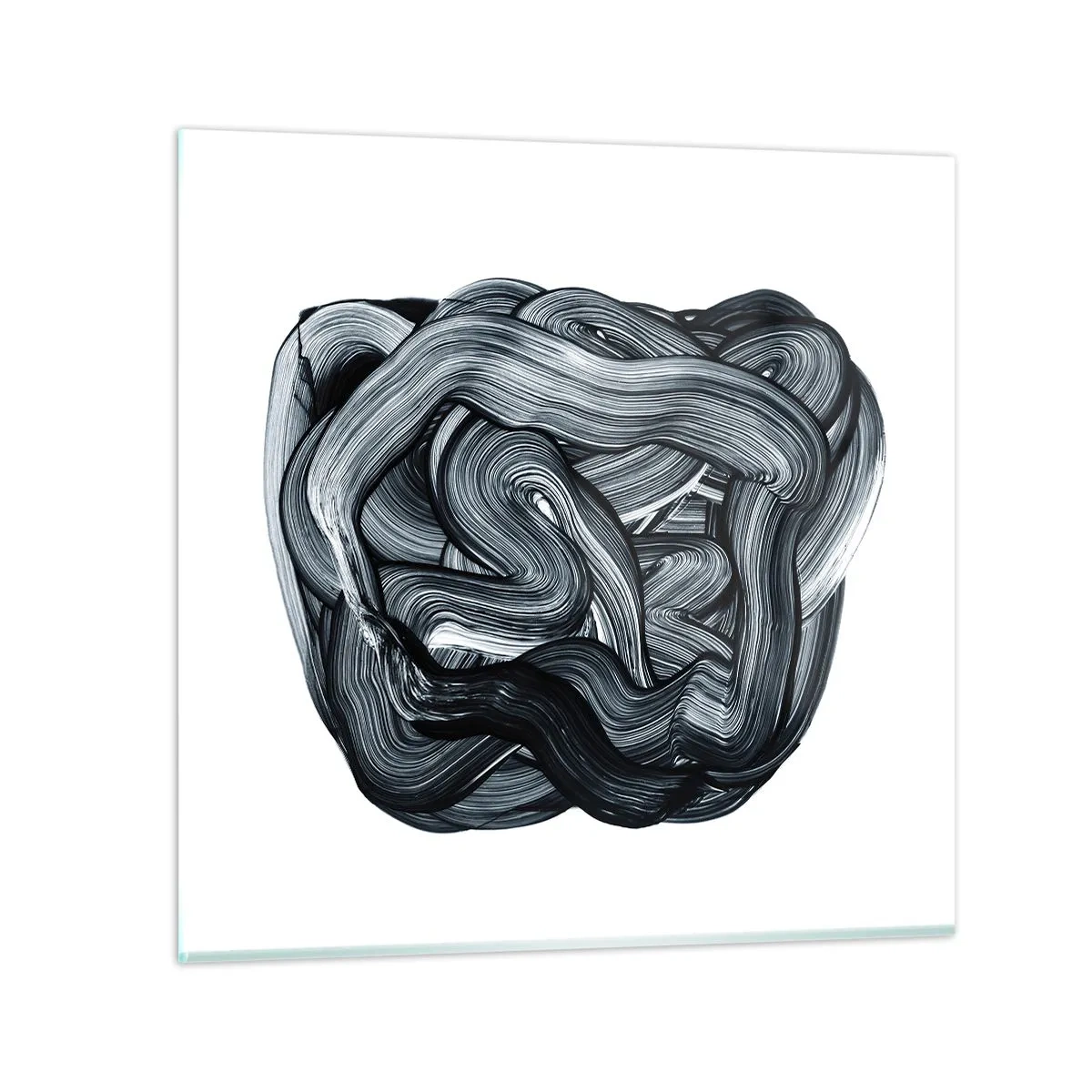 Tablou pe sticlă - Nu este atât de simplu - 60x60 cm