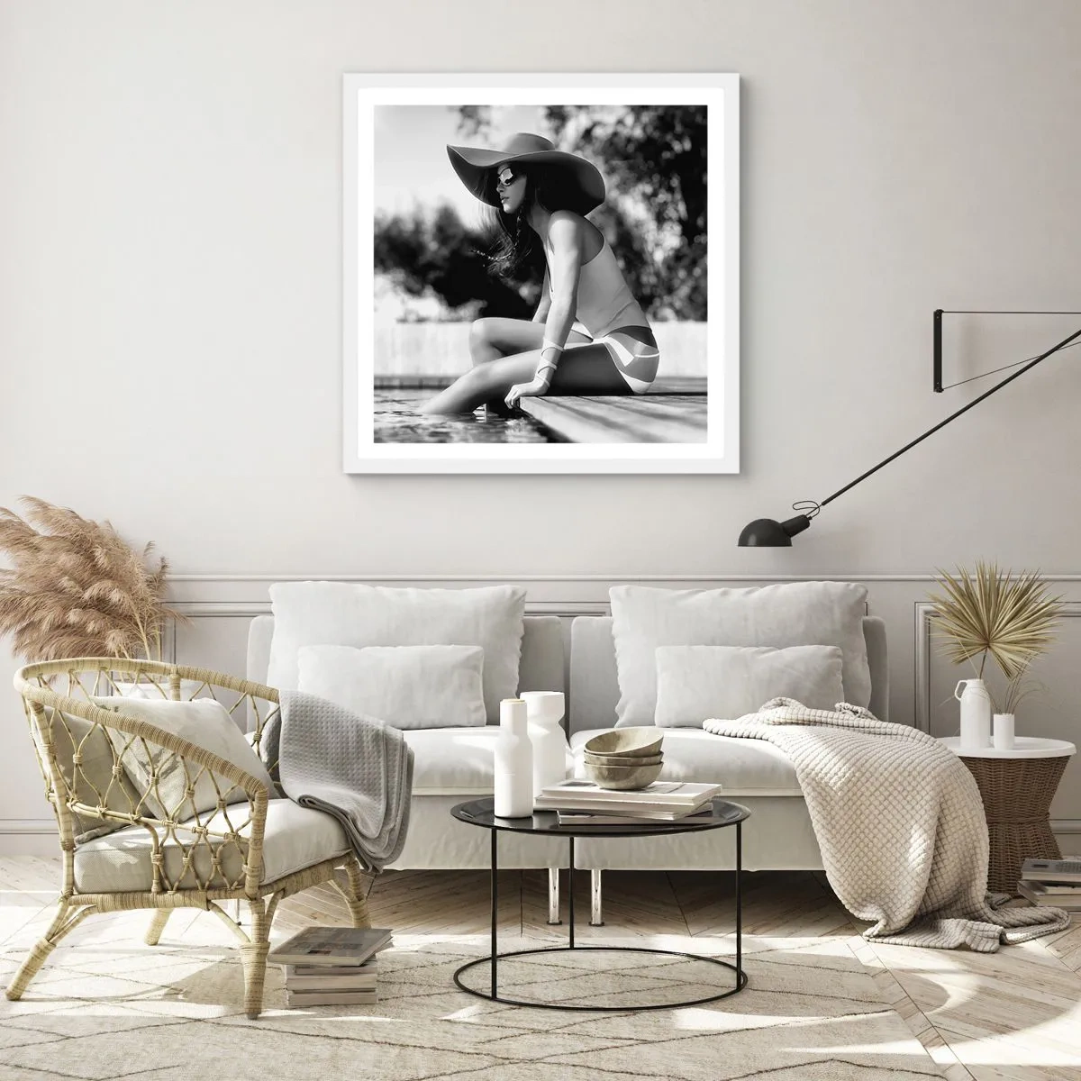 Poster în ramă albă - Vis de vară - 60x60 cm