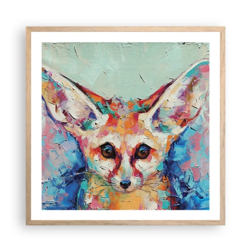 Poster în ramă de stejar deschis - Sunteți gata pentru mine? - 60x60 cm