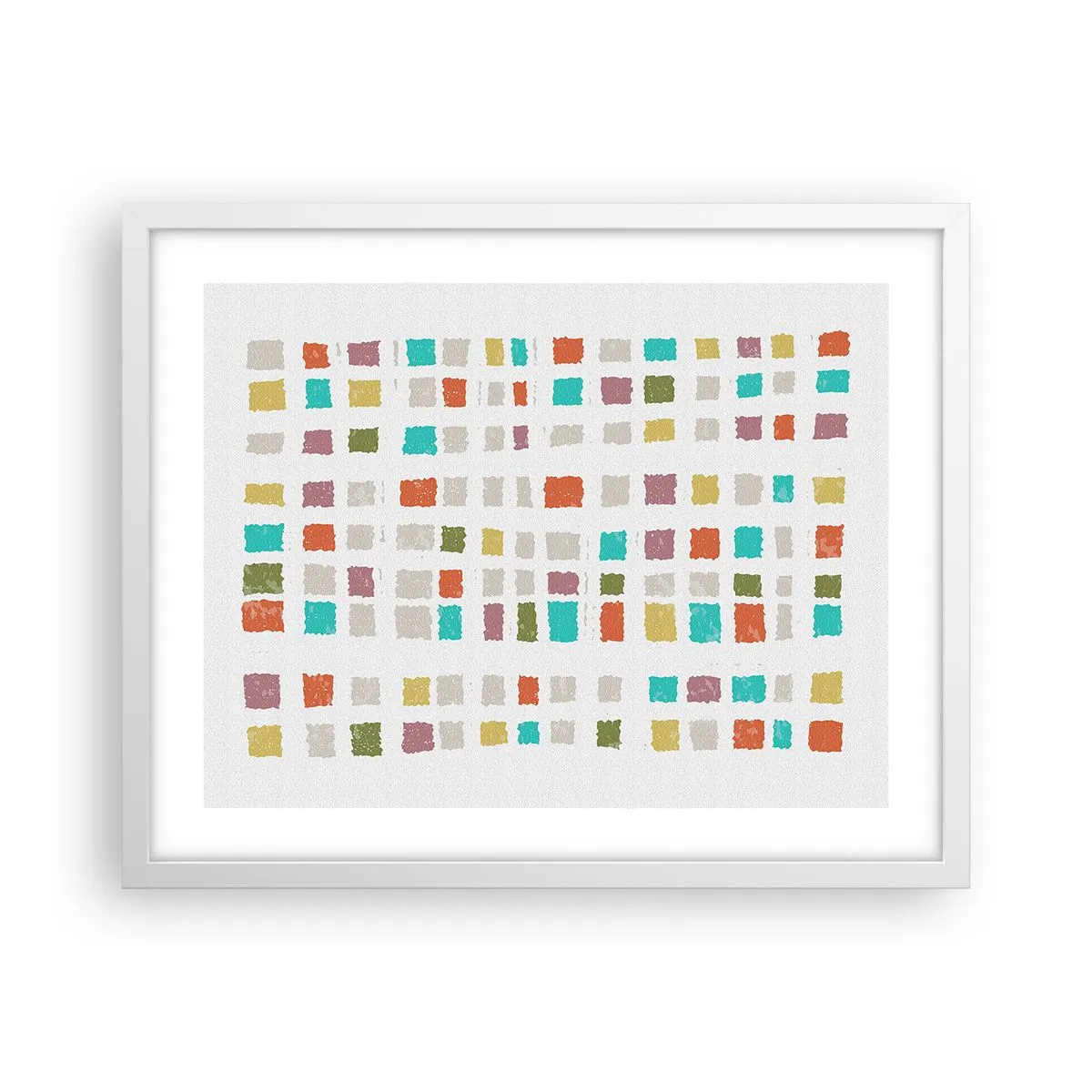 Poster în ramă albă - Joc necunoscut - 50x40 cm