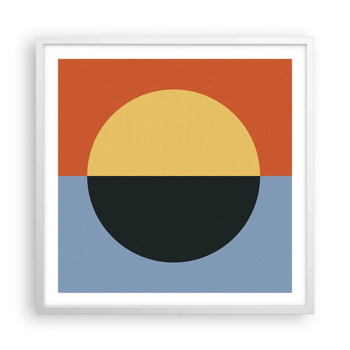 Poster în ramă albă - O compoziție de căldură și răcoare - 60x60 cm