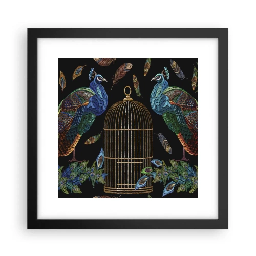 Poster în ramă neagră - În veșmânt regal - 30x30 cm
