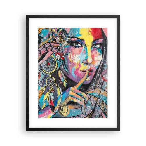 Poster în ramă neagră - Taci până când înțelegi - 40x50 cm