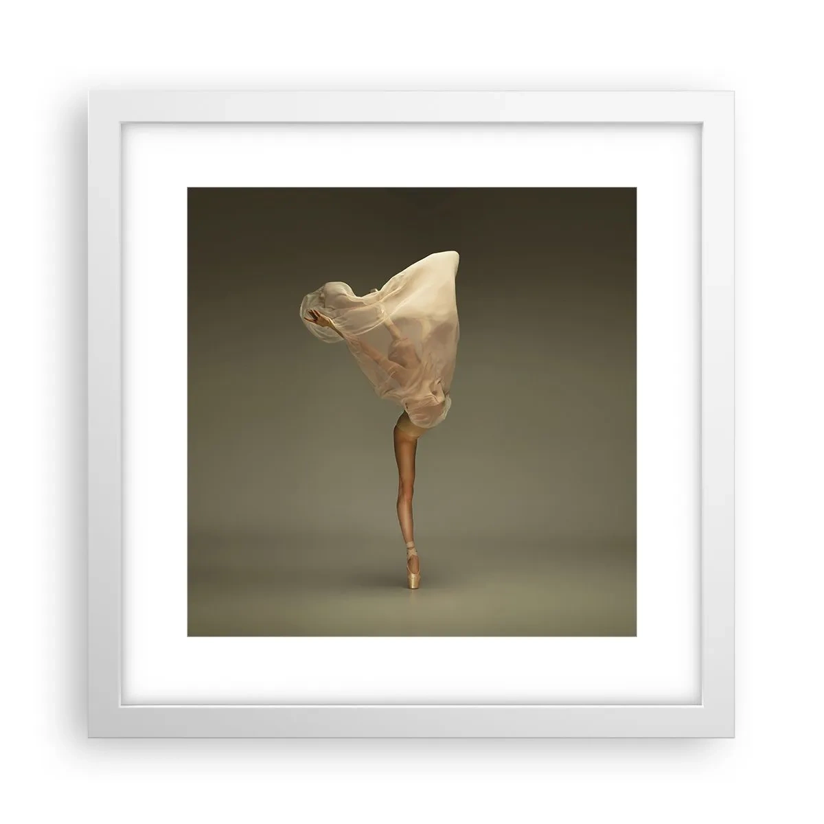 Poster în ramă albă - Pe cale să zboare - 30x30 cm