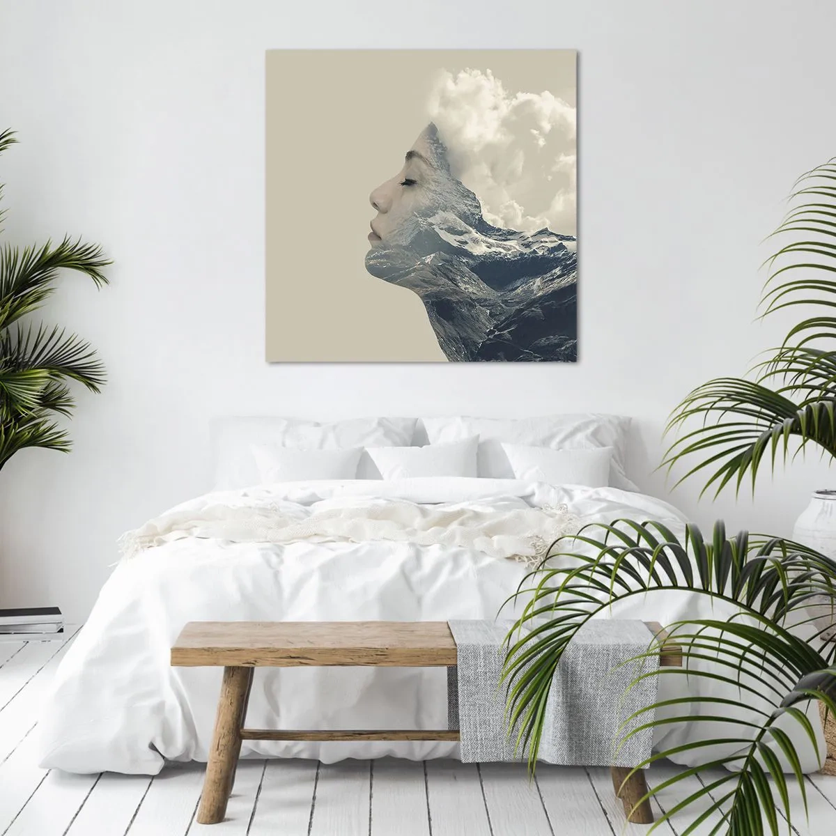 Tablou pe pânză - Frumusețea elementelor - 70x70 cm