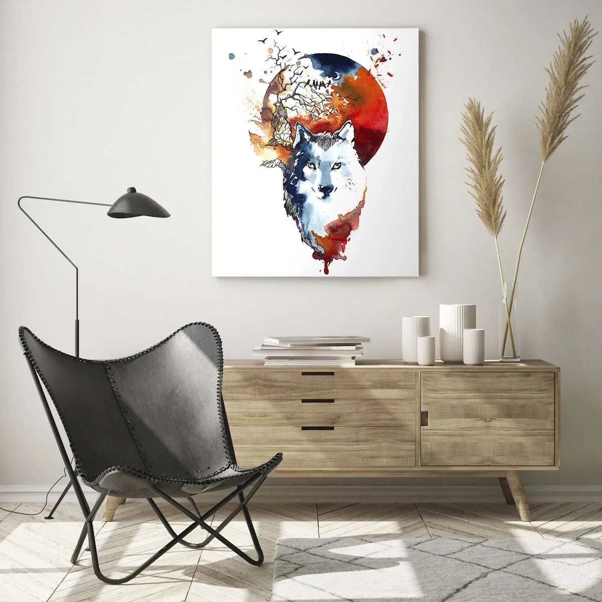 Tablou pe sticlă - Bot în bot cu noaptea - 80x120 cm