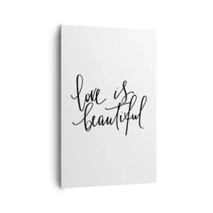 Tablou pe pânză - Citiți și repetați - 80x120 cm