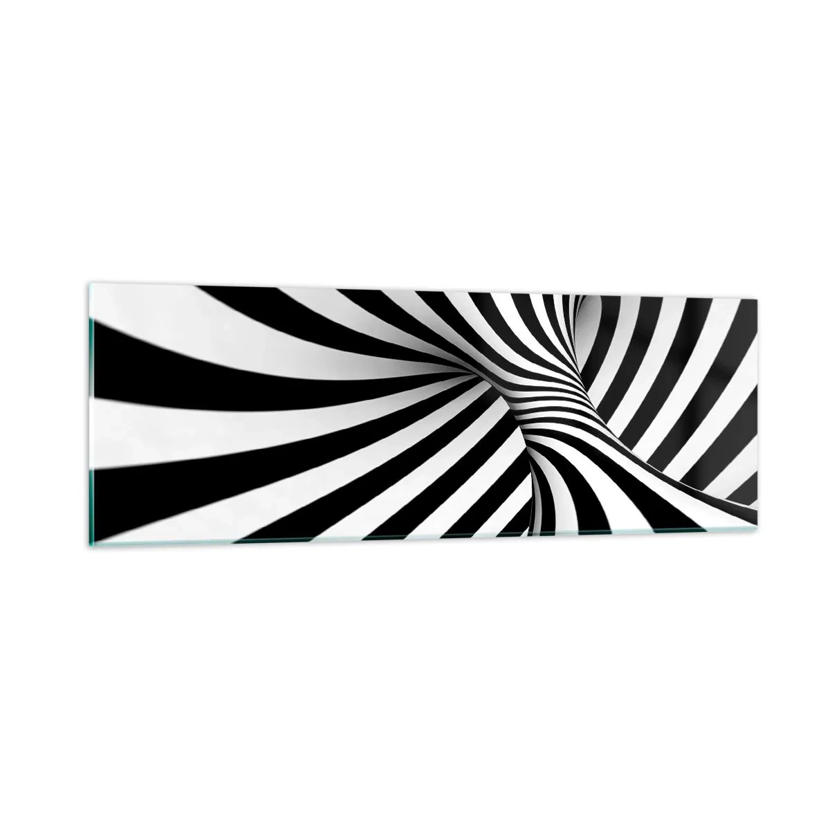 Tablou pe sticlă - Compoziție: spațiul dansator - 90x30 cm
