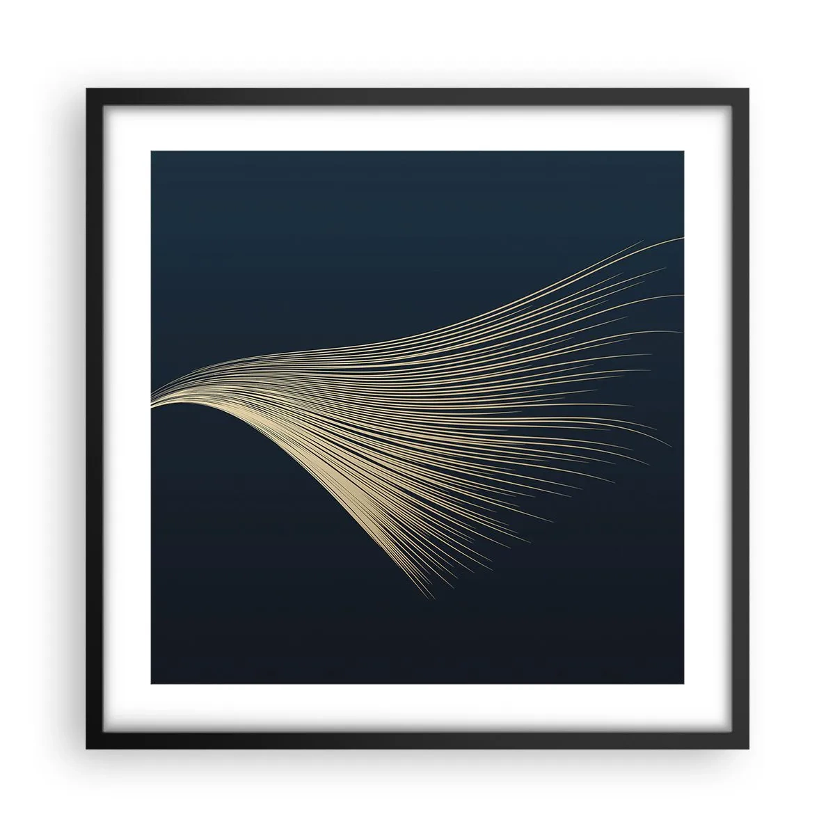 Poster în ramă neagră - Ca părul unui înger - 50x50 cm