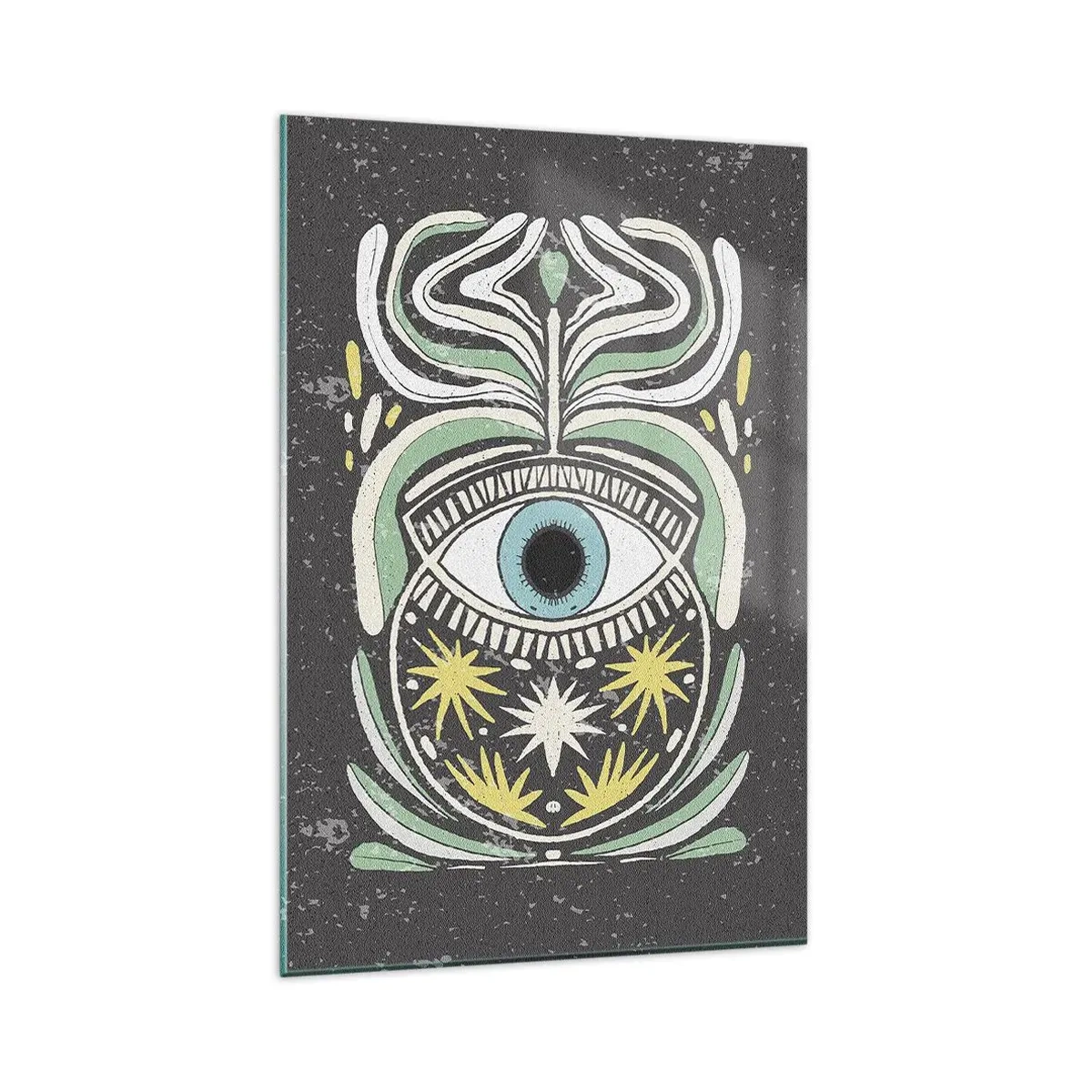 Tablou pe sticlă - Ritualuri tribale - 80x120 cm