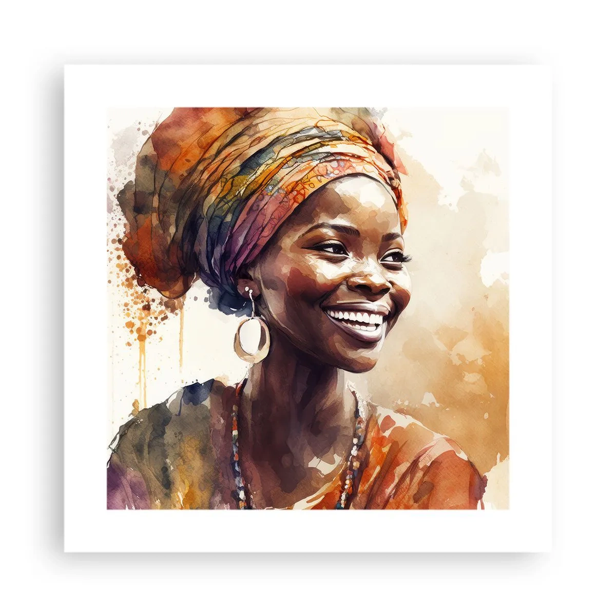 Poster - Regina africană - 40x40 cm