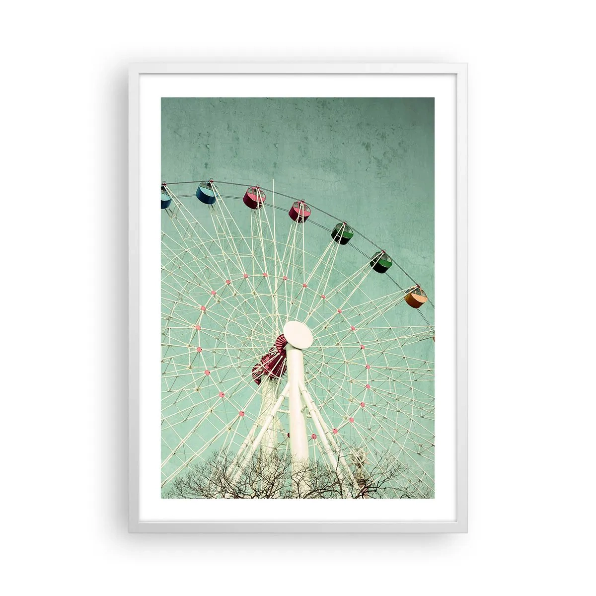 Poster în ramă albă - Poftim la joacă - 50x70 cm