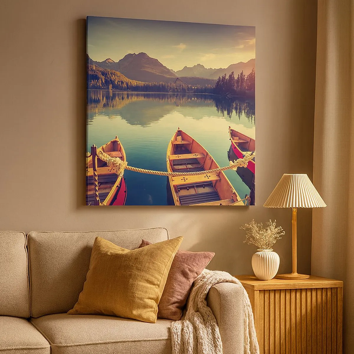 Tablou pe pânză - Pentru a trăi după legile sale - 30x30 cm