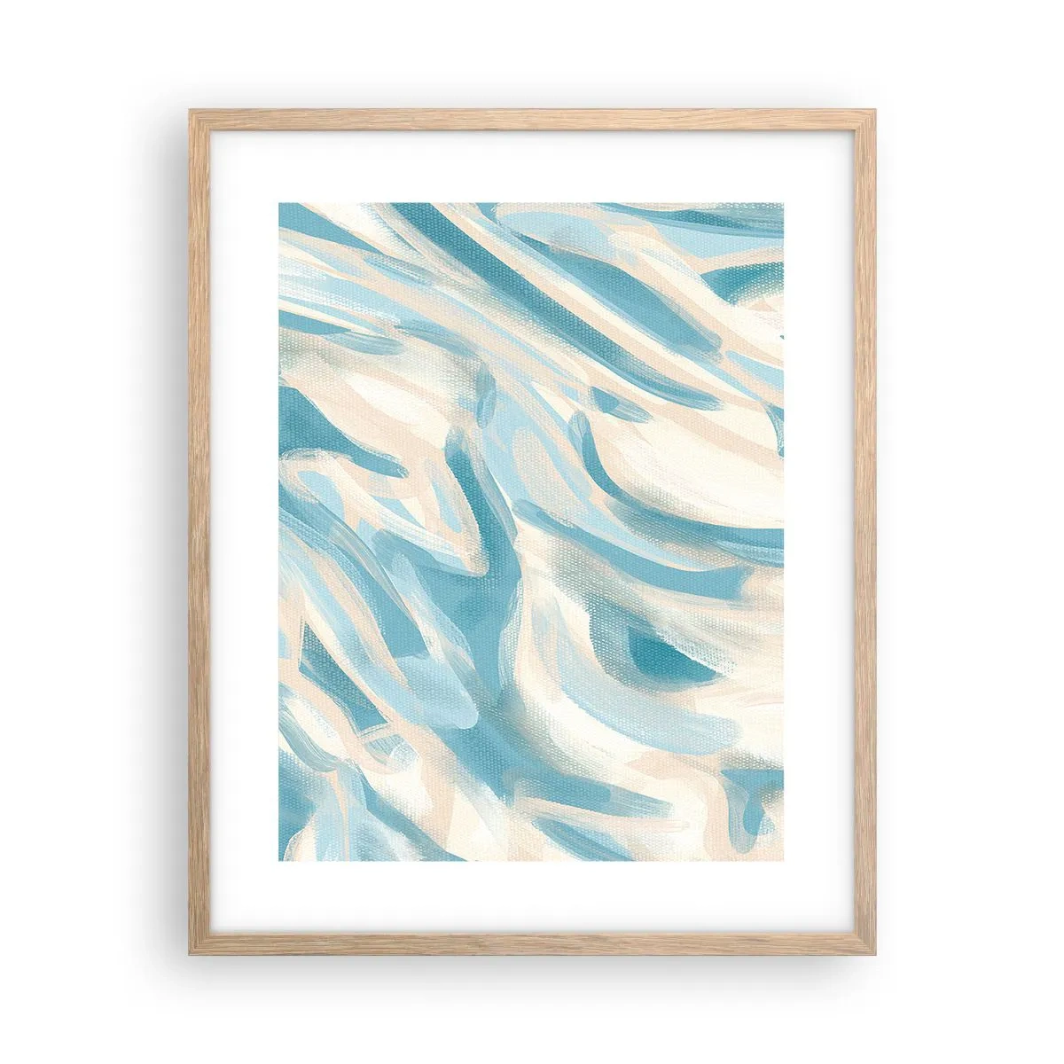 Poster în ramă de stejar deschis - Brize de primăvară - 40x50 cm