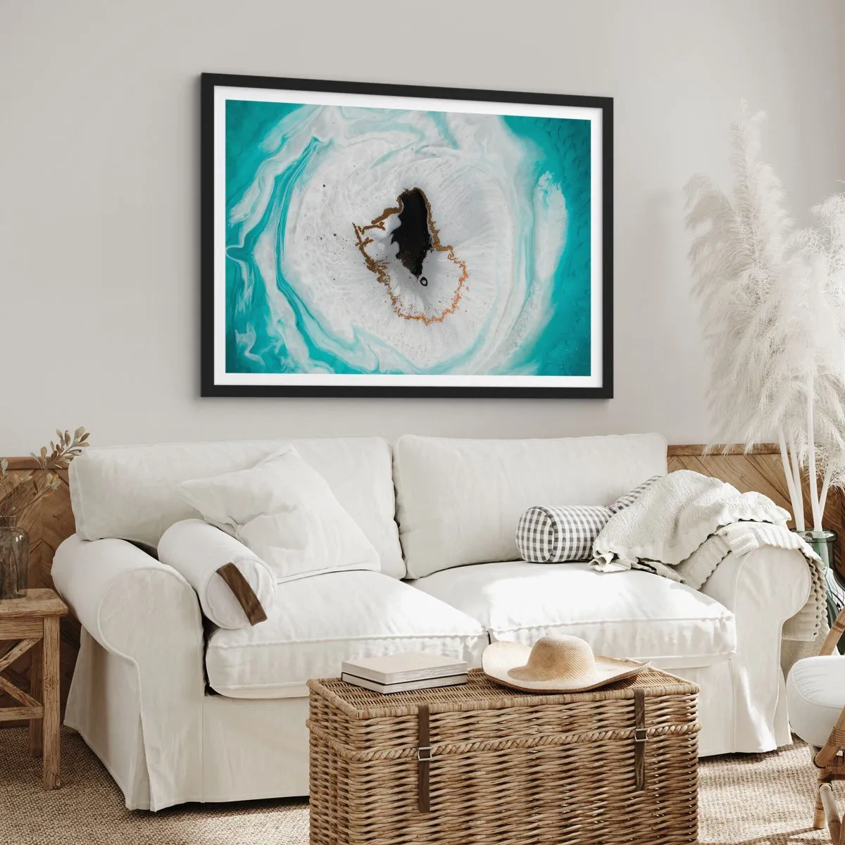 Poster în ramă neagră - Pătrunde înăuntru - 50x40 cm