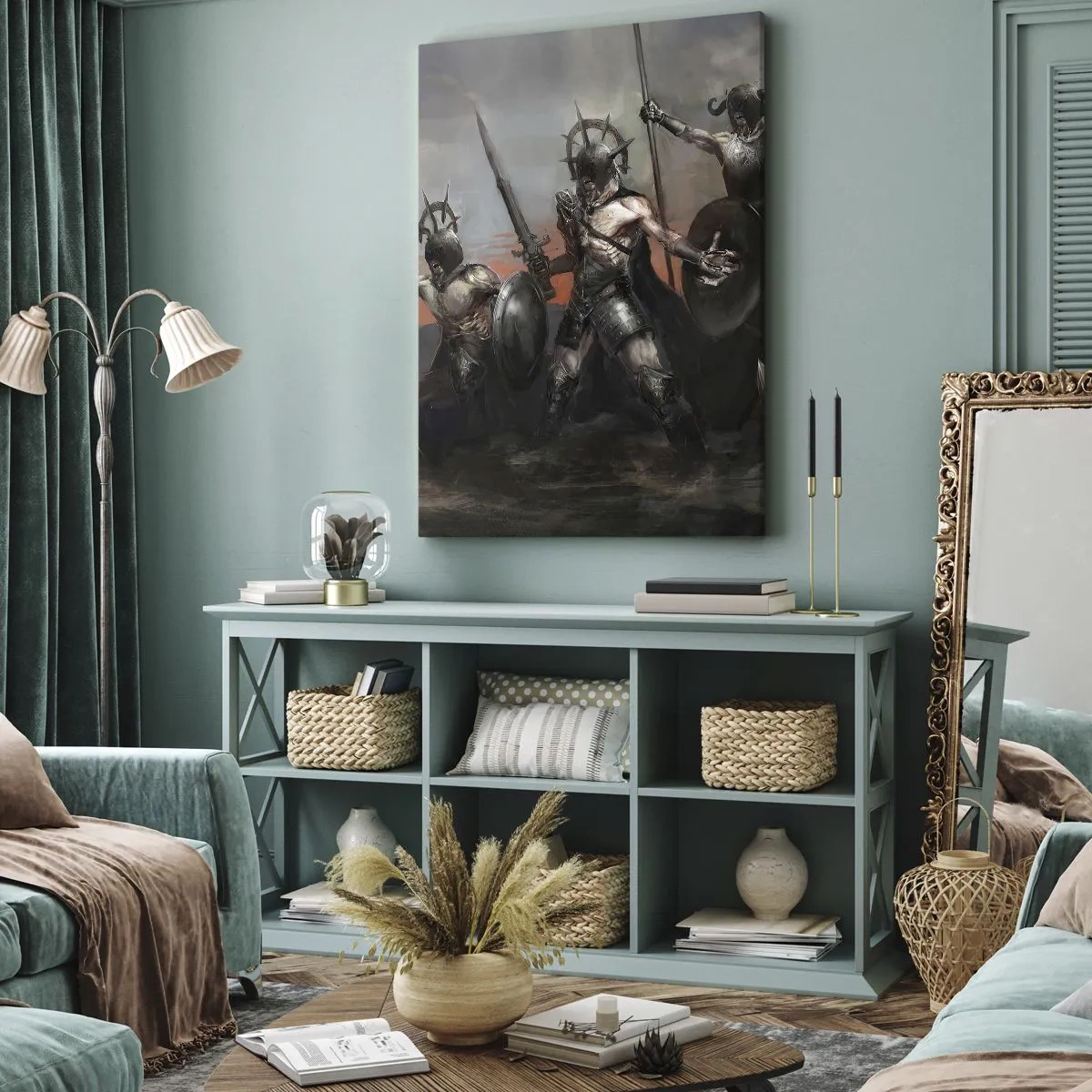 Tablou pe pânză - Cu scut sau fără scut - 80x120 cm