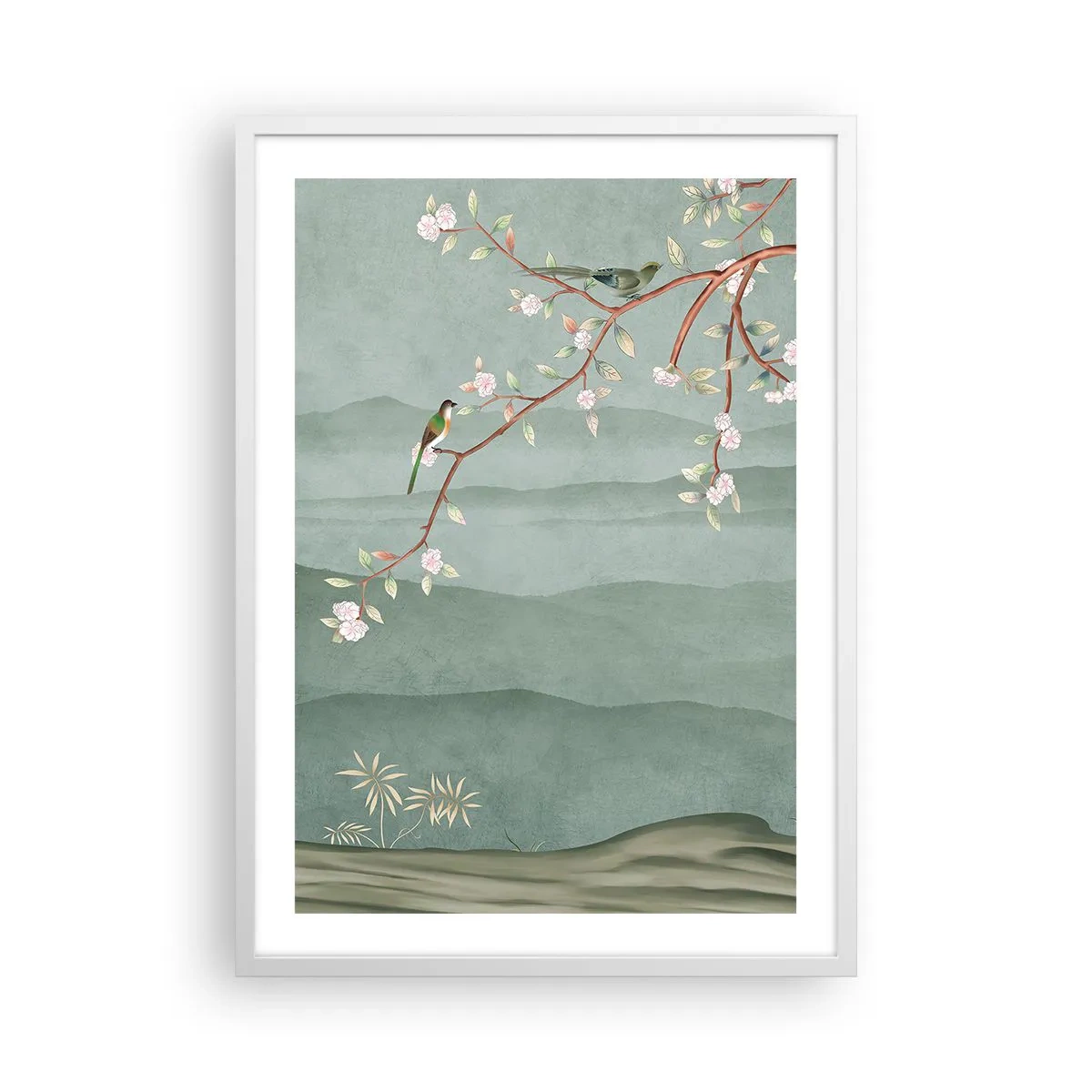 Poster în ramă albă - Primăvara, ah, tu ești - 50x70 cm