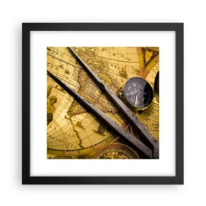 Poster în ramă neagră - Unde sunt aceste comori? - 30x30 cm