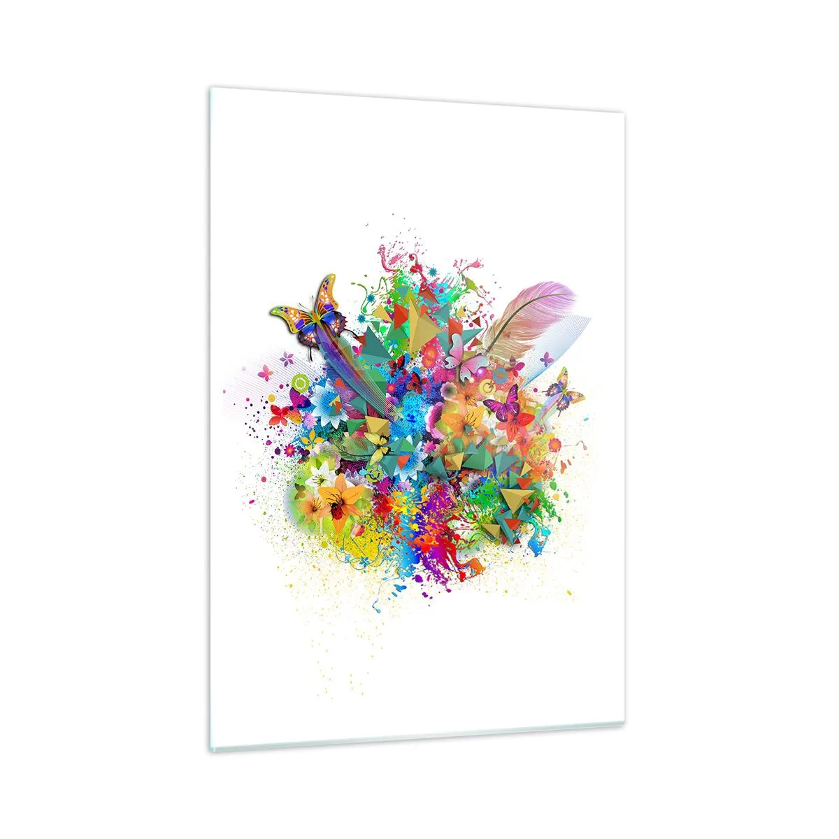 Tablou pe sticlă - Buchet de bucurie - 50x70 cm