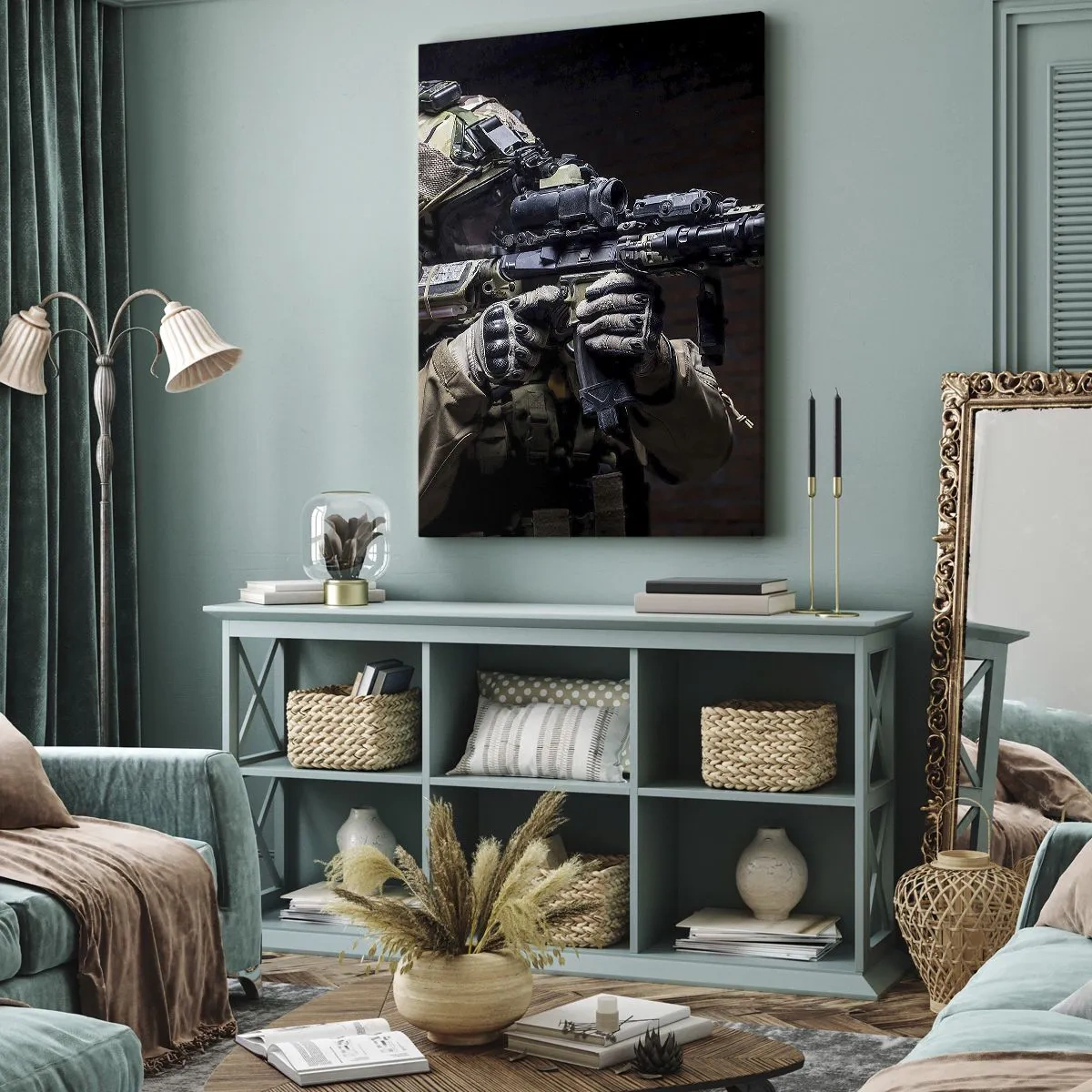 Tablou pe pânză - Eficient mortal - 45x80 cm