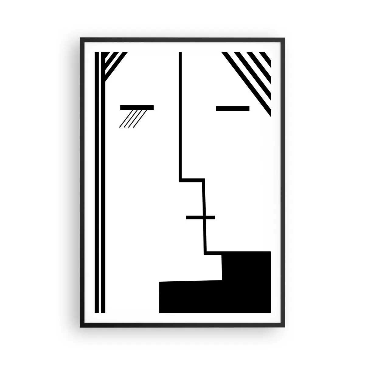 Poster în ramă neagră - Doar un sărut - 70x100 cm