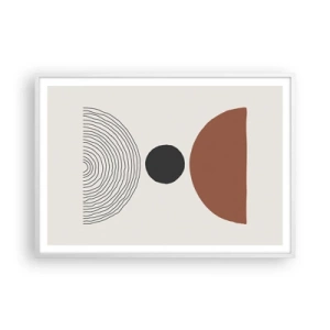 Poster în ramă albă - În centrul atenției - 100x70 cm