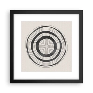 Poster în ramă neagră - Centrul cel mai important - 30x30 cm