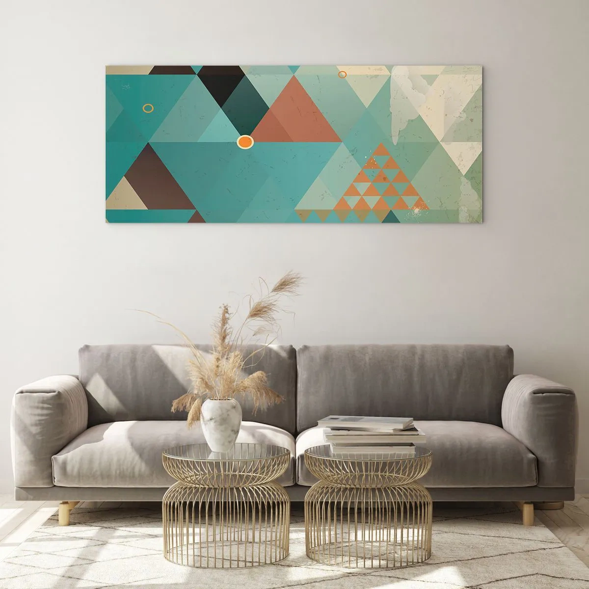 Tablou pe sticlă - Unitatea multiplicității, multiplicitatea unității - 100x40 cm