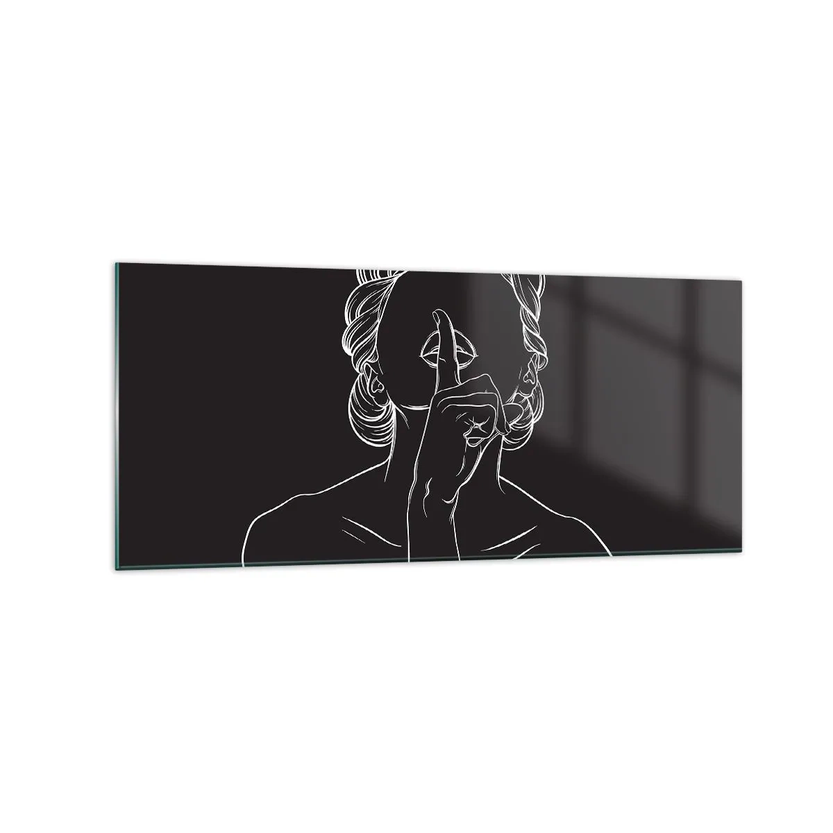 Tablou pe sticlă - Frumusețea înflorește în tăcere - 120x50 cm
