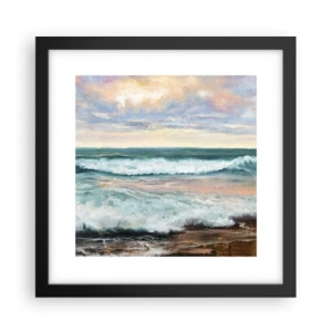 Poster în ramă neagră - Aici îți vei alina sufletul - 30x30 cm