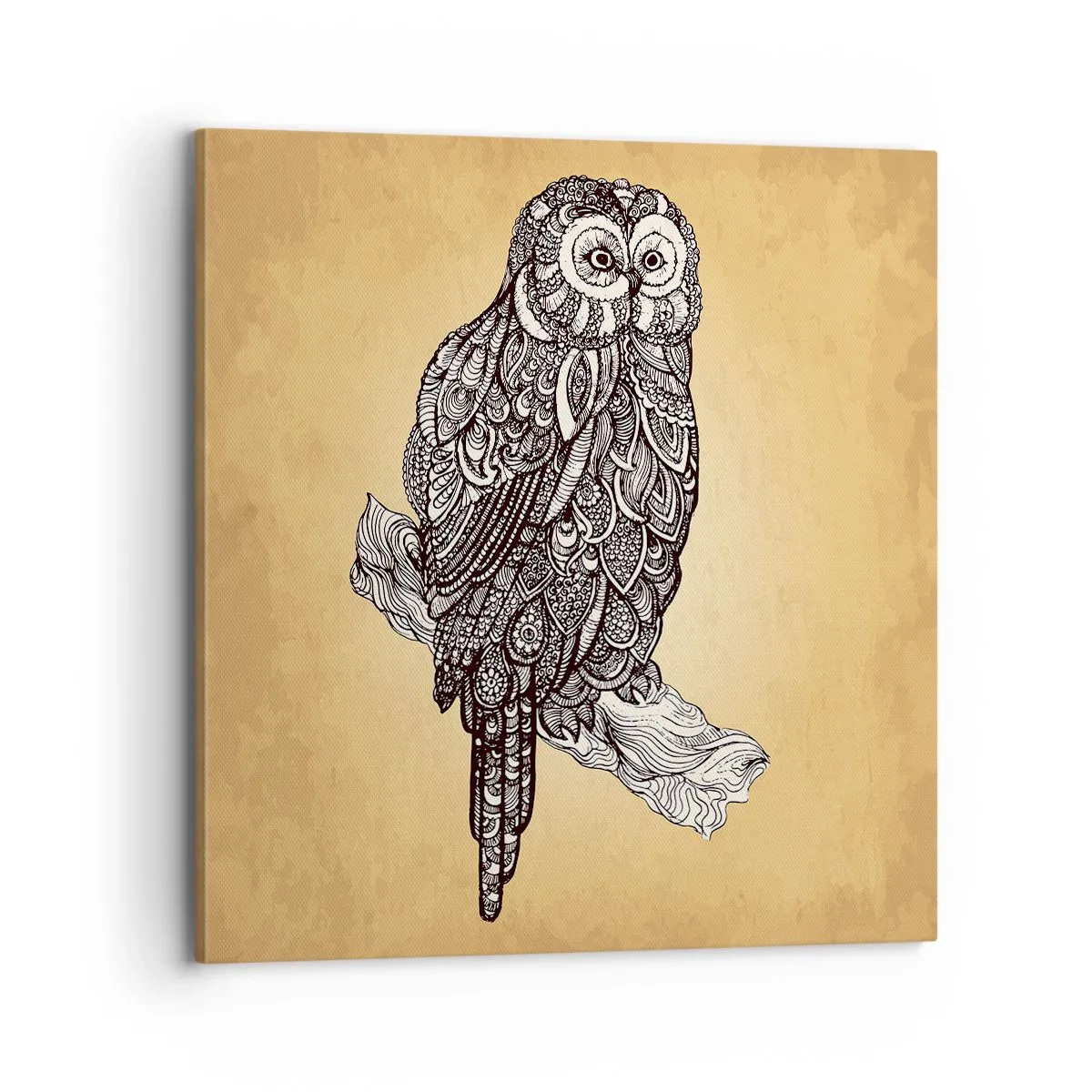 Tablou pe pânză - Ornamente complicate de înțelepciune - 70x70 cm