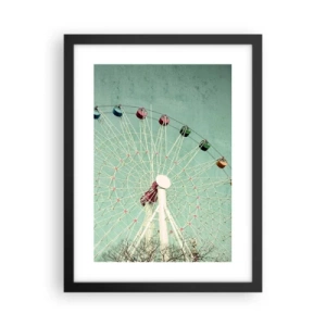 Poster în ramă neagră - Poftim la joacă - 30x40 cm