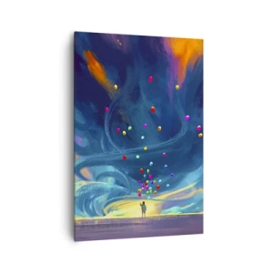 Tablou pe pânză - Pe un vânt albastru - 70x100 cm