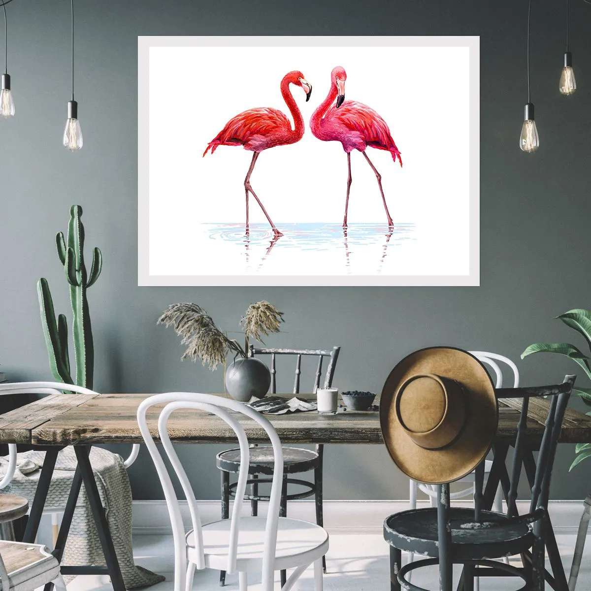 Poster - Pink randez-vous - 100x70 cm