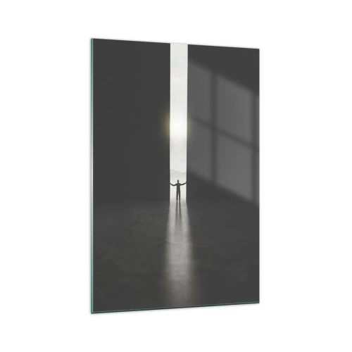 Tablou pe sticlă - Un pas spre un viitor luminos - 70x100 cm