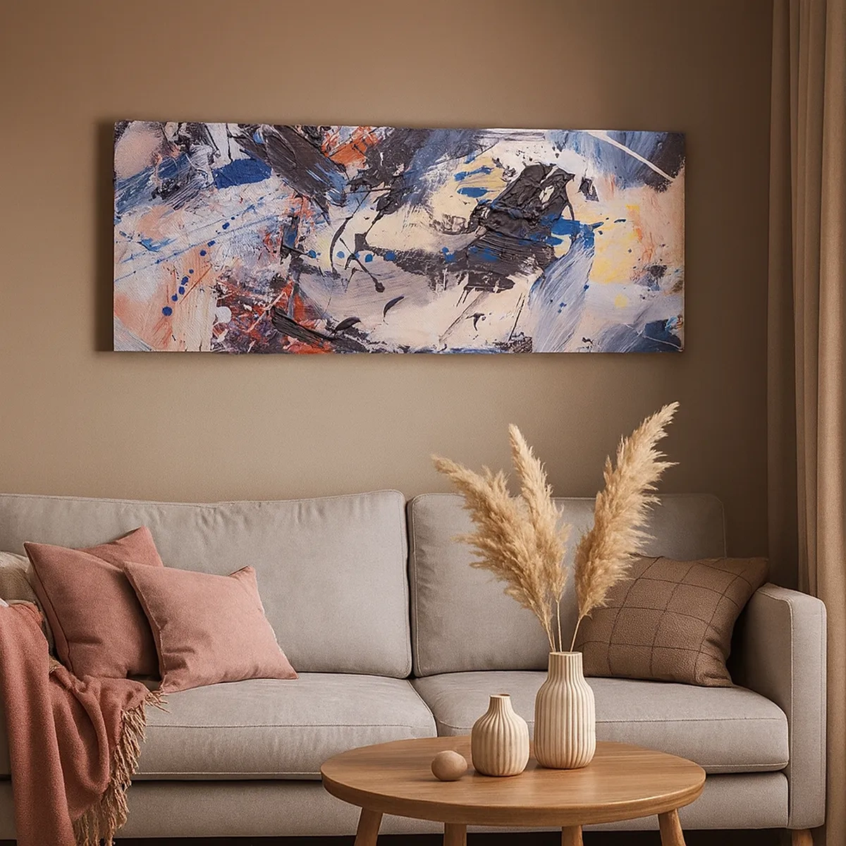 Tablou pe pânză - Dansul nebun al abstracției - 30x30 cm