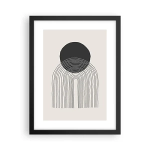 Poster în ramă neagră - Tremurând și încrezător - 30x40 cm